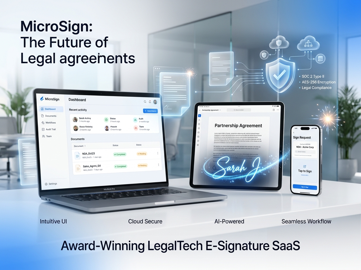 MicroSign document signing workflow