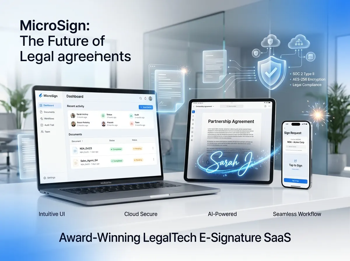 MicroSign document signing workflow