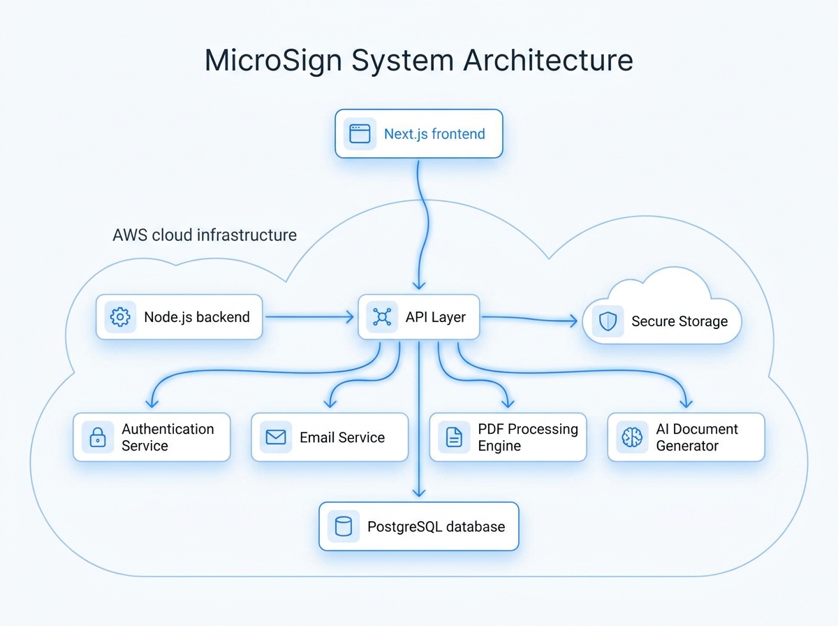 MicroSign web dashboard